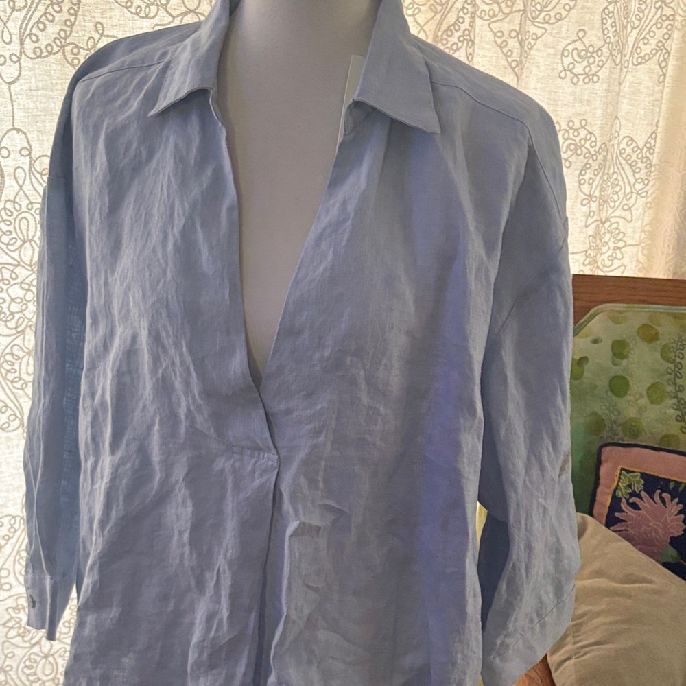 Chic Sky Blue Women's Tunic